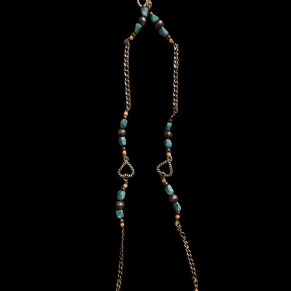 Carolyn Pollack Turquoise/Coral Necklace - Picture 3 of 15